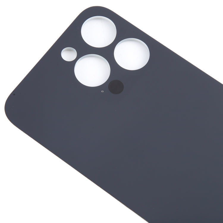 For iPhone 15 Pro Max Easy Replacement Big Camera Hole Glass Back Battery Cover(Titanium) by buy2fix