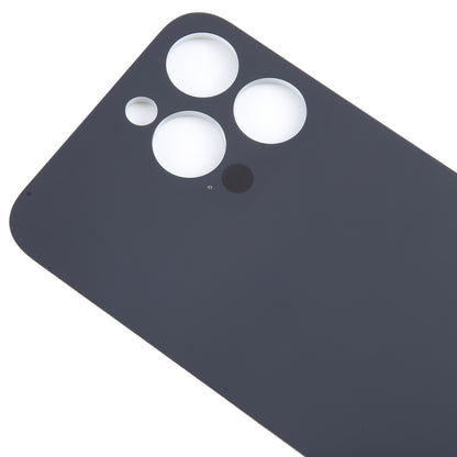 For iPhone 15 Pro Max Easy Replacement Big Camera Hole Glass Back Battery Cover(Titanium) by buy2fix
