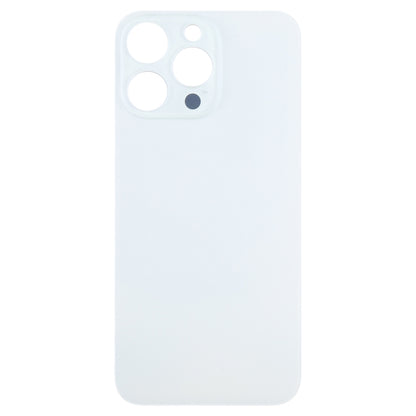 For iPhone 15 Pro Max Easy Replacement Big Camera Hole Glass Back Battery Cover(White) by buy2fix