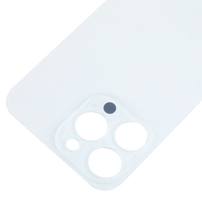 For iPhone 15 Pro Max Easy Replacement Big Camera Hole Glass Back Battery Cover(White) by buy2fix