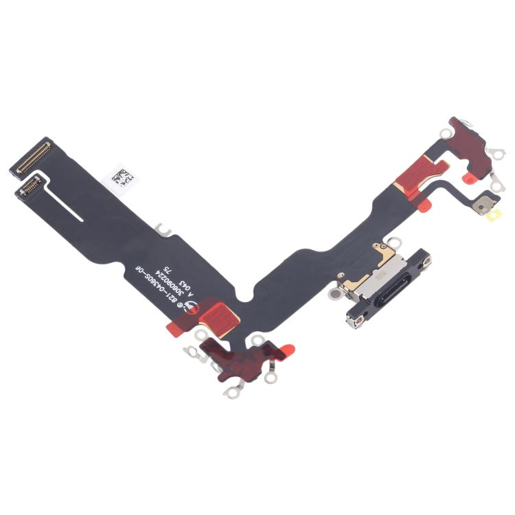 For iPhone 15 Plus Charging Port Flex Cable (Black) - Flex Cable by buy2fix | Online Shopping UK | buy2fix