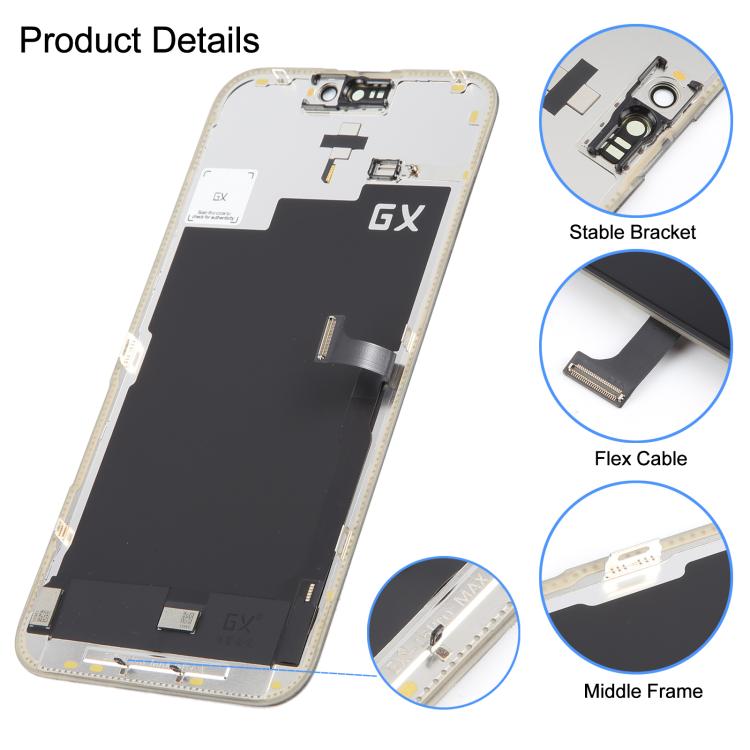 GX Soft OLED Screen For iPhone 15 Pro Max - LCD Related Parts by GX | Online Shopping UK | buy2fix