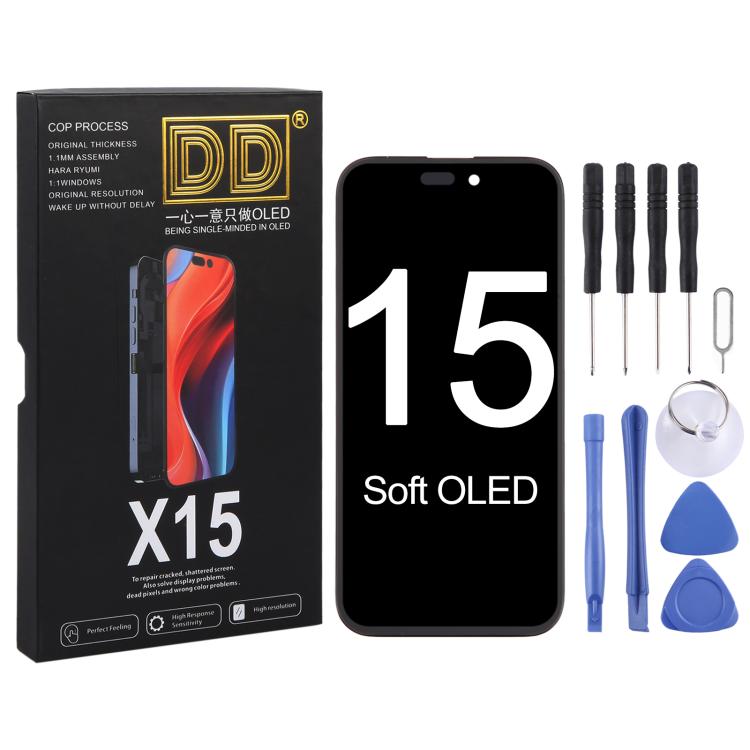 For iPhone 15 DD Soft OLED Screen - LCD Related Parts by buy2fix | Online Shopping UK | buy2fix
