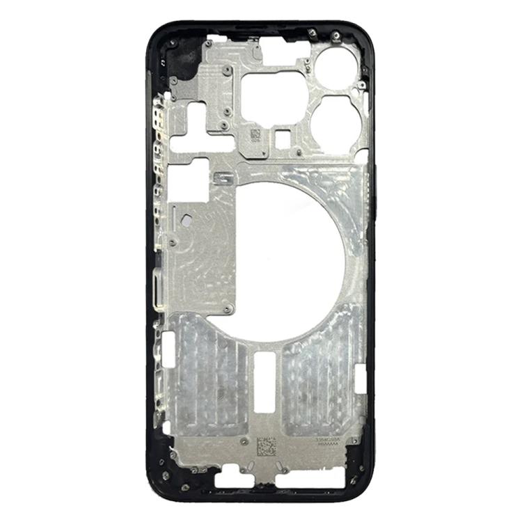 For iPhone 15 Pro Max Middle Frame Bezel Plate with Side Keys + Card Tray, Version:CE EU Version (Black) - LCD Related Parts by buy2fix | Online Shopping UK | buy2fix