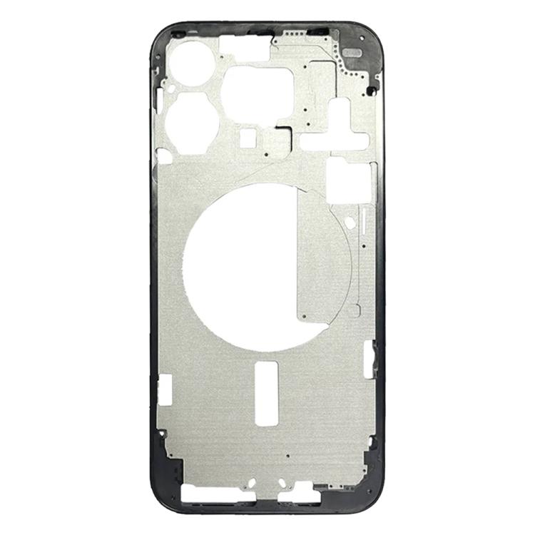 For iPhone 15 Pro Max Middle Frame Bezel Plate with Side Keys + Card Tray, Version:CE EU Version (Black) - LCD Related Parts by buy2fix | Online Shopping UK | buy2fix