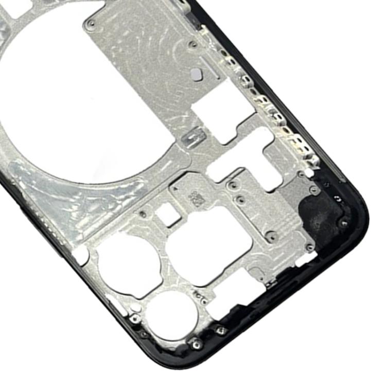 For iPhone 15 Pro Max Middle Frame Bezel Plate with Side Keys + Card Tray, Version:CE EU Version (Black) - LCD Related Parts by buy2fix | Online Shopping UK | buy2fix