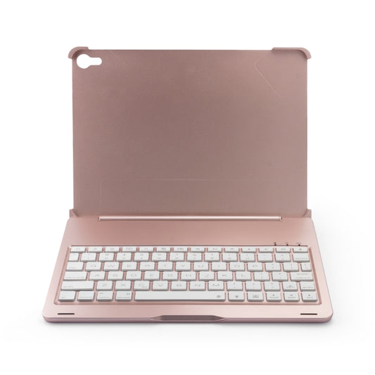 F105A Colorful Backlight Aluminum Backplane Wireless Bluetooth Keyboard Tablet Case for iPad Pro 11 inch （2018） (Rose Gold) by buy2fix