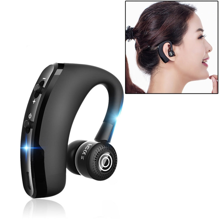 V9 Business Handsfree Wireless Bluetooth Headset CSR 4.1 with Mic for Driver Sport (Black) - Bluetooth Earphone by buy2fix | Online Shopping UK | buy2fix