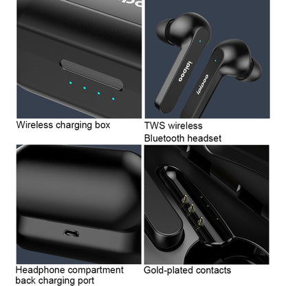 ipipoo TP-2 TWS Bluetooth V5.0 Headset(Black) - TWS Earphone by ipipoo | Online Shopping UK | buy2fix