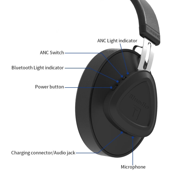 Bluedio TMS Bluetooth Version 5.0 Headset Bluetooth Headset Can Connect Cloud Data to APP(Black) - Headset & Headphone by Bluedio | Online Shopping UK | buy2fix