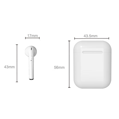 i9 Wireless TWS Sport Bilateral Stereo Bluetooth 5.0 Headset with Charging Box, Push-button Version(White) - TWS Earphone by buy2fix | Online Shopping UK | buy2fix