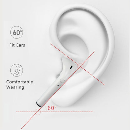 i9 Wireless TWS Sport Bilateral Stereo Bluetooth 5.0 Headset with Charging Box, Push-button Version(White) - TWS Earphone by buy2fix | Online Shopping UK | buy2fix