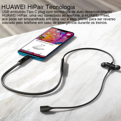 Original Huawei FreeLace CM70-C Bluetooth 5.0 Waterproof Hanging Neck Sports In-ear Bluetooth Headset(Emerald) - Neck-mounted Earphone by Huawei | Online Shopping UK | buy2fix