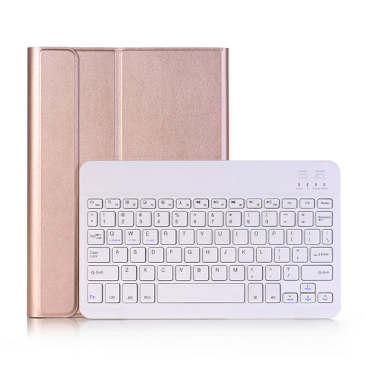 A102 For iPad 10.2 inch Ultra-thin Detachable Bluetooth Keyboard Leather Tablet Case with Stand Function(Rose Gold) - Universal by buy2fix | Online Shopping UK | buy2fix