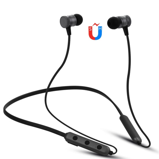 BT-890 Bluetooth 4.2 Hanging Neck Design Bluetooth Headset, Support Music Play & Switching & Volume Control & Answer(Black) by buy2fix