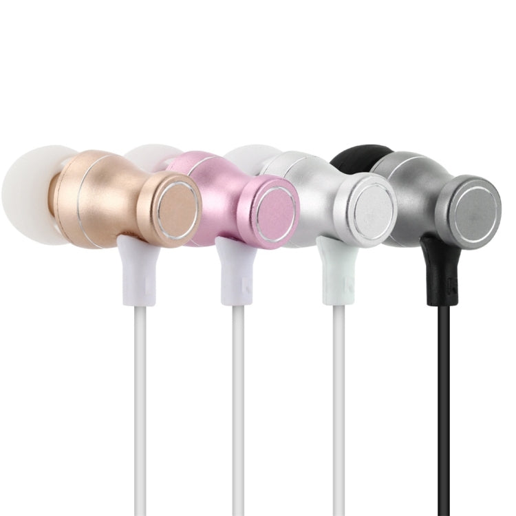 F106 Bluetooth 4.2 Hanging Neck Design Bluetooth Headset, Support Music Play & Switching & Volume Control & Answer(Rose Gold) - Neck-mounted Earphone by buy2fix | Online Shopping UK | buy2fix