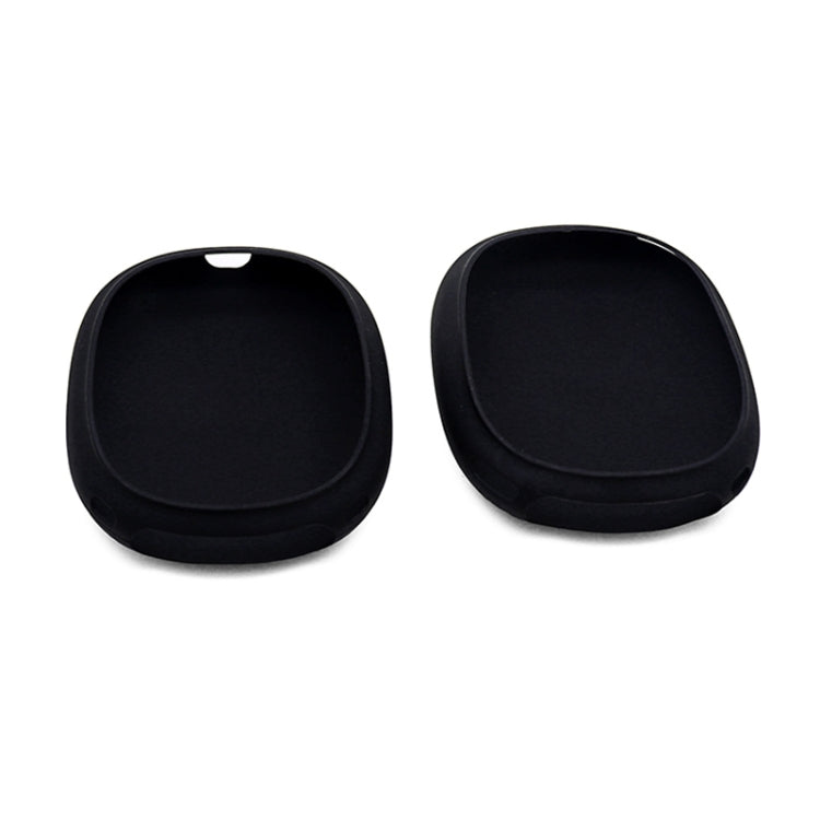 A Pair Full Coverage Anti-scratch Silicone Headphone Protective Case for AirPods Max(Black) by buy2fix