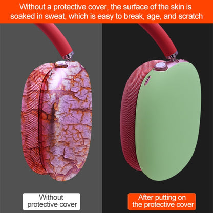 A Pair Full Coverage Anti-scratch Silicone Headphone Protective Case for AirPods Max(Black) by buy2fix