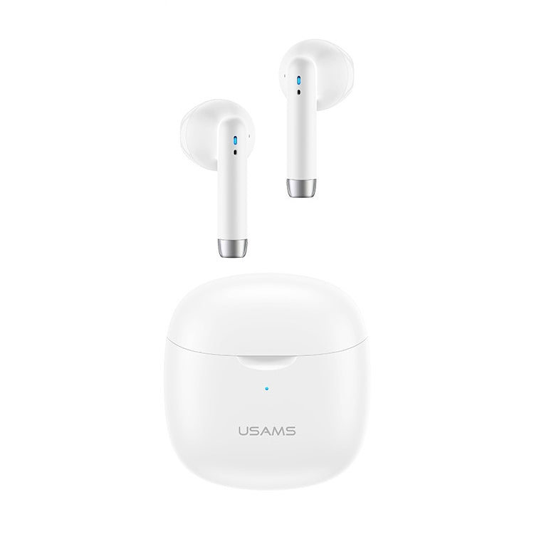 USAMS-IA04 Zero Sense Series Wireless Bluetooth 5.0 Mini TWS Earphone with Charging Box (White) - Bluetooth Earphone by USAMS | Online Shopping UK | buy2fix