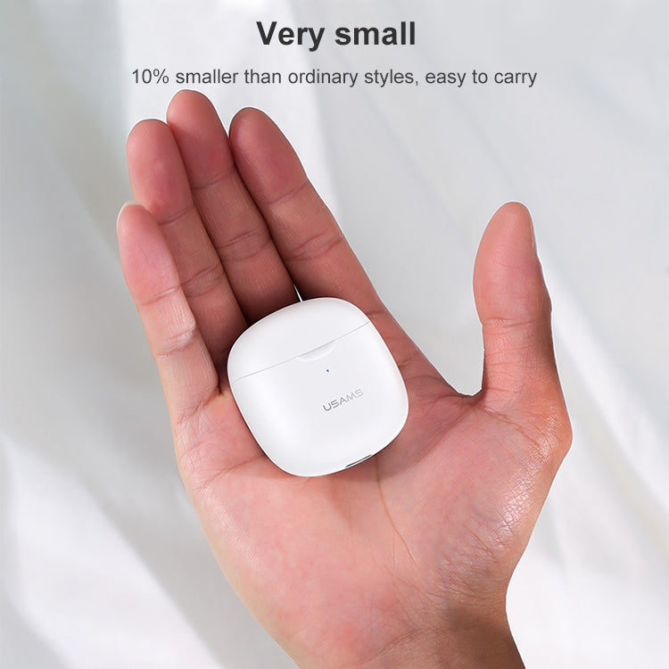 USAMS-IA04 Zero Sense Series Wireless Bluetooth 5.0 Mini TWS Earphone with Charging Box (White) - Bluetooth Earphone by USAMS | Online Shopping UK | buy2fix