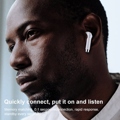 USAMS-IA04 Zero Sense Series Wireless Bluetooth 5.0 Mini TWS Earphone with Charging Box (White) - Bluetooth Earphone by USAMS | Online Shopping UK | buy2fix