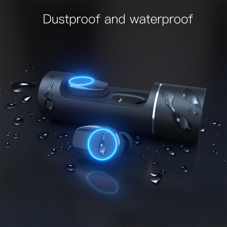 JAKCOM TWS Bluetooth 5.0 Multi-function Waterproof Wireless Bluetooth Headset(Black) - TWS Earphone by JAKCOM | Online Shopping UK | buy2fix