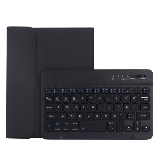 C06B Ultra-thin Candy Colors Bluetooth Keyboard Tablet Case for iPad mini 6 / mini 7 , with Stand & Pen Slot (Black)