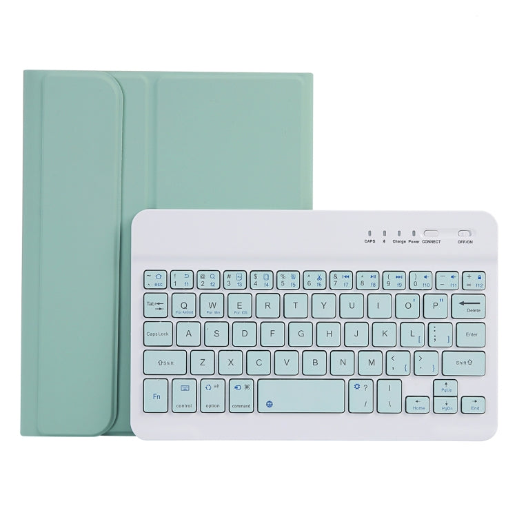 C06B Ultra-thin Candy Colors Bluetooth Keyboard Tablet Case for iPad mini 6, with Stand & Pen Slot (Green) - For iPad mini by buy2fix | Online Shopping UK | buy2fix