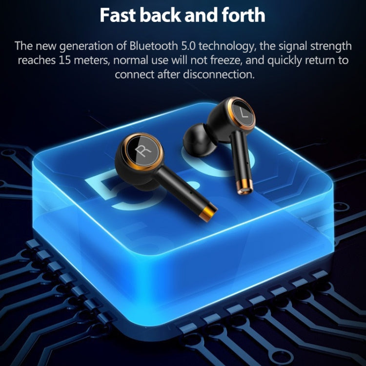 L2 TWS Stereo Bluetooth 5.0 Wireless Earphone with Charging Box, Support Automatic Pairing(Black) - TWS Earphone by buy2fix | Online Shopping UK | buy2fix