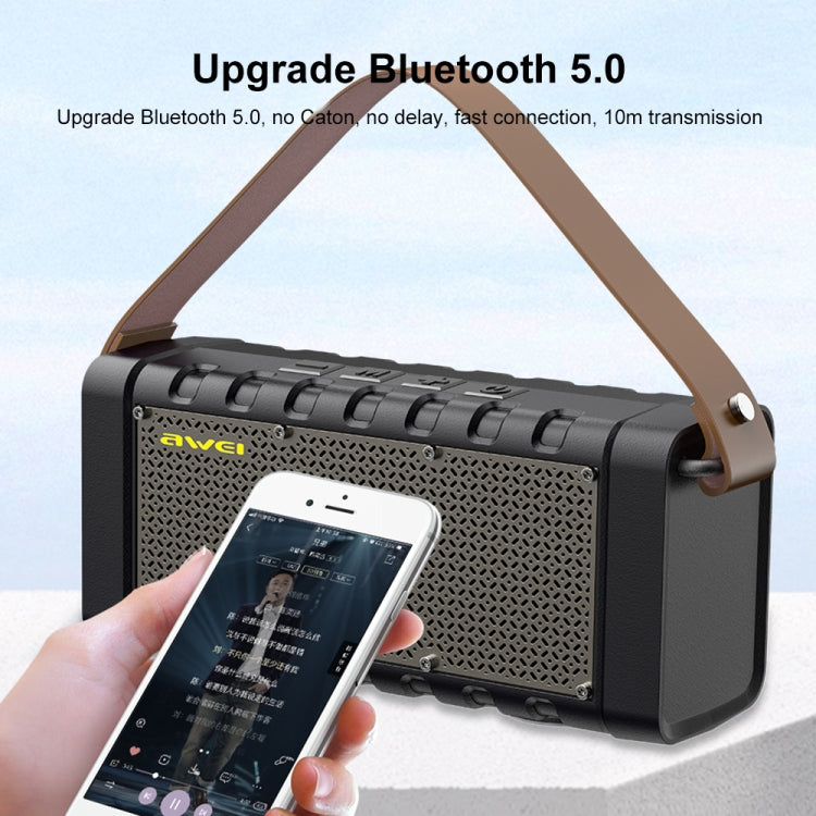 awei Y668 20W TWS Outdoor Bluetooth Speaker - Desktop Speaker by awei | Online Shopping UK | buy2fix
