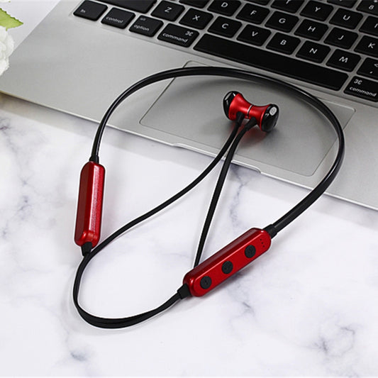 MG-G18 Bluetooth 4.2 Sport Wireless Bluetooth Earphone, Support Card (Black Red) by buy2fix
