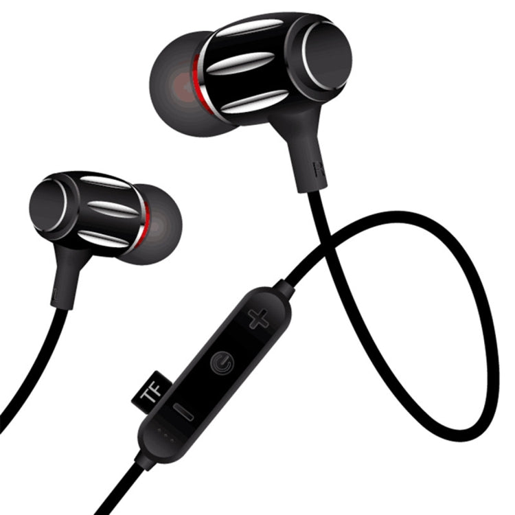 MG-G21 Bluetooth 4.2 Sport Wireless Bluetooth Earphone, Support Card(Black Silver) - Bluetooth Earphone by buy2fix | Online Shopping UK | buy2fix