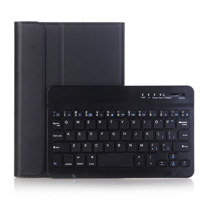 A05 Bluetooth 3.0 Ultra-thin ABS Detachable Bluetooth Keyboard Leather Tablet Case for iPad mini 5, with Holder(Black) by buy2fix