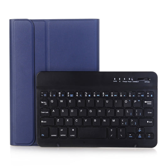 A05 Bluetooth 3.0 Ultra-thin ABS Detachable Bluetooth Keyboard Leather Tablet Case for iPad mini 5, with Holder(Dark Blue) - For iPad mini by buy2fix | Online Shopping UK | buy2fix