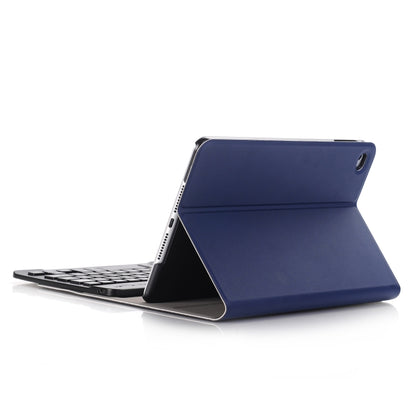 A05 Bluetooth 3.0 Ultra-thin ABS Detachable Bluetooth Keyboard Leather Tablet Case for iPad mini 5, with Holder(Dark Blue) - For iPad mini by buy2fix | Online Shopping UK | buy2fix