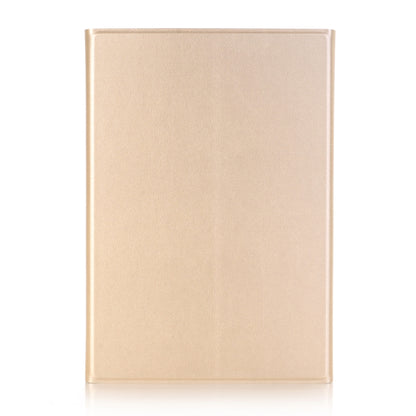 A05 Bluetooth 3.0 Ultra-thin ABS Detachable Bluetooth Keyboard Leather Tablet Case for iPad mini 5, with Holder(Gold) by buy2fix