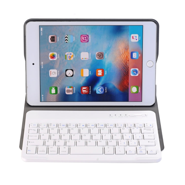 A05 Bluetooth 3.0 Ultra-thin ABS Detachable Bluetooth Keyboard Leather Tablet Case for iPad mini 5, with Holder(Gold) - For iPad mini by buy2fix | Online Shopping UK | buy2fix