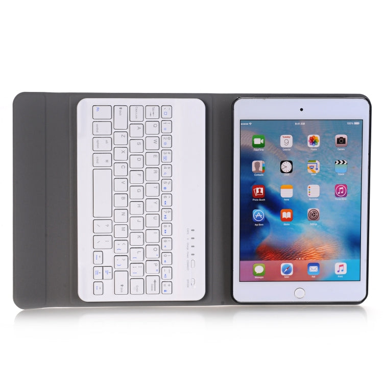 A05 Bluetooth 3.0 Ultra-thin ABS Detachable Bluetooth Keyboard Leather Tablet Case for iPad mini 5, with Holder(Rose Gold) - For iPad mini by buy2fix | Online Shopping UK | buy2fix