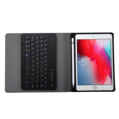 A05B Bluetooth 3.0 Ultra-thin ABS Detachable Bluetooth Keyboard Leather Tablet Case for iPad mini 5 / 4 / 3 / 2, with Holder(Dark Blue) - For iPad mini by buy2fix | Online Shopping UK | buy2fix