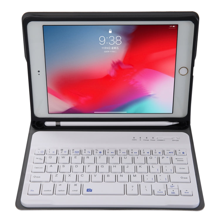 A05B Bluetooth 3.0 Ultra-thin ABS Detachable Bluetooth Keyboard Leather Tablet Case for iPad mini 5 / 4 / 3 / 2, with Holder(Rose Gold) - For iPad mini by buy2fix | Online Shopping UK | buy2fix