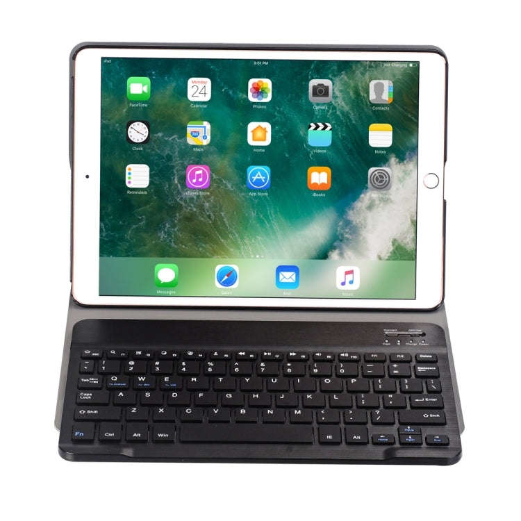 A09 Bluetooth 3.0 Ultra-thin ABS Detachable Bluetooth Keyboard Leather Tablet Case for iPad Air / Pro 10.5 inch (2019), with Holder (Black) - For iPad Pro by buy2fix | Online Shopping UK | buy2fix