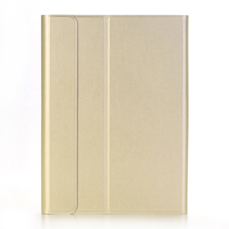 A09 Bluetooth 3.0 Ultra-thin ABS Detachable Bluetooth Keyboard Leather Tablet Case for iPad Air / Pro 10.5 inch (2019), with Holder (Gold) by buy2fix