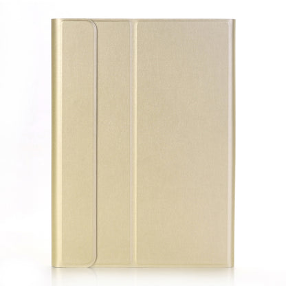 A09 Bluetooth 3.0 Ultra-thin ABS Detachable Bluetooth Keyboard Leather Tablet Case for iPad Air / Pro 10.5 inch (2019), with Holder (Gold) by buy2fix