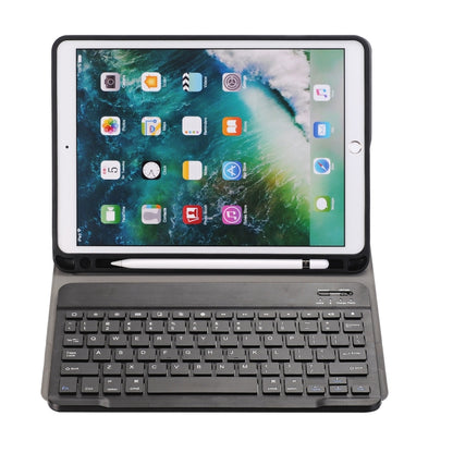 A09B Bluetooth 3.0 Ultra-thin ABS Detachable Bluetooth Keyboard Leather Tablet Case for iPad Air / Pro 10.5 inch (2019), with Pen Slot & Holder (Black) - For iPad Pro by buy2fix | Online Shopping UK | buy2fix