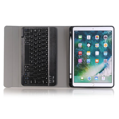 A09B Bluetooth 3.0 Ultra-thin ABS Detachable Bluetooth Keyboard Leather Tablet Case for iPad Air / Pro 10.5 inch (2019), with Pen Slot & Holder (Dark Blue) by buy2fix