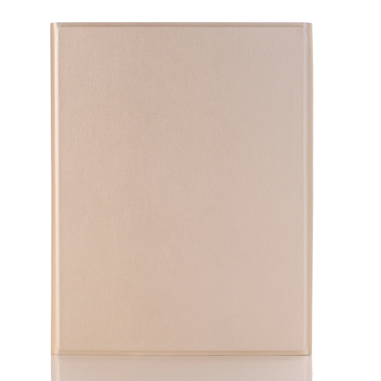 A09B Bluetooth 3.0 Ultra-thin ABS Detachable Bluetooth Keyboard Leather Tablet Case for iPad Air / Pro 10.5 inch (2019), with Pen Slot & Holder (Gold) by buy2fix