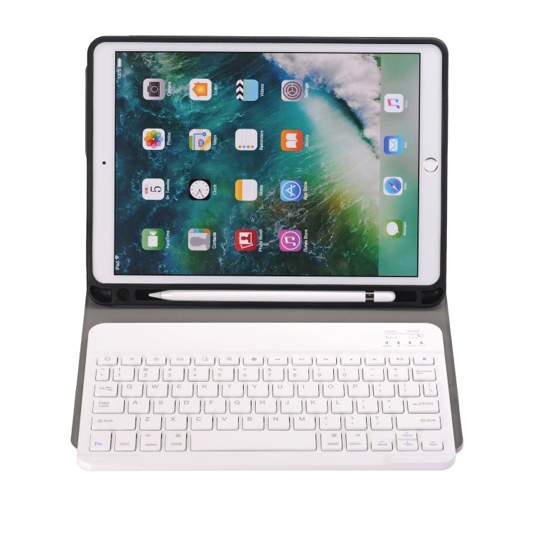 A09B Bluetooth 3.0 Ultra-thin ABS Detachable Bluetooth Keyboard Leather Tablet Case for iPad Air / Pro 10.5 inch (2019), with Pen Slot & Holder (Gold) by buy2fix
