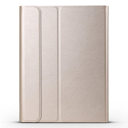 A11 Bluetooth 3.0 Ultra-thin ABS Detachable Bluetooth Keyboard Leather Tablet Case for iPad Air 4 / Air 5 / Pro 11 inch 2022 / 2021 / 2020 / 2018, with Holder (Gold) by buy2fix