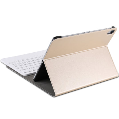 A11 Bluetooth 3.0 Ultra-thin ABS Detachable Bluetooth Keyboard Leather Tablet Case for iPad Pro 11 inch （2018）, with Holder (Gold) - For iPad Pro by buy2fix | Online Shopping UK | buy2fix