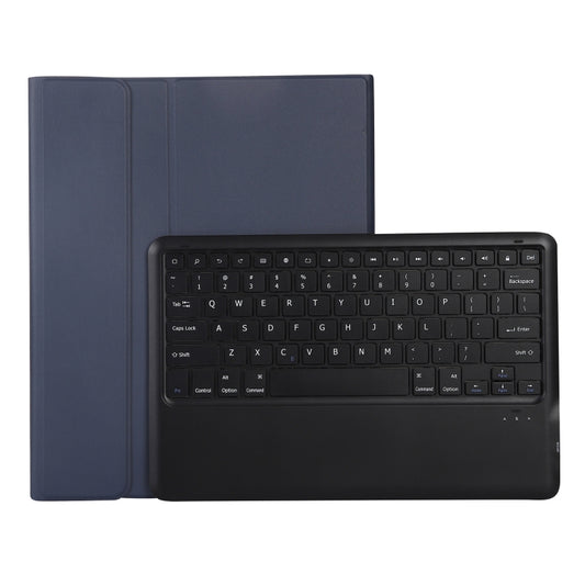 A12B Bluetooth 3.0 Ultra-thin Detachable Bluetooth Keyboard Leather Tablet Case for iPad Pro 12.9 inch （2018）, with Pen Slot & Holder(Dark Blue) - For iPad Pro by buy2fix | Online Shopping UK | buy2fix
